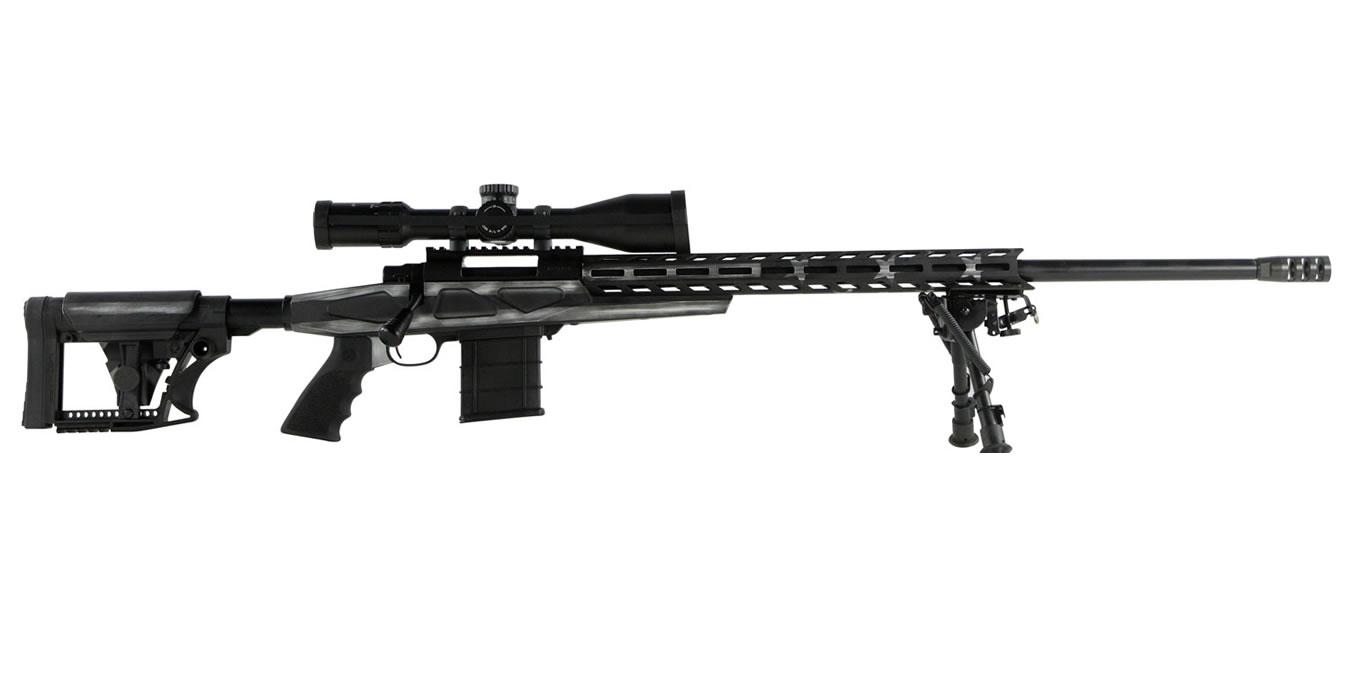 Howa 6.5 Creedmoor Gray American Flag Chassis Rifle with Scope