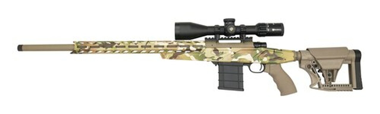 HOWA APC 6.5 Creedmoor 24″ Barrel 4-16×50 Scope Combo, Mag Kit, Aluminum Chassis, Multicam