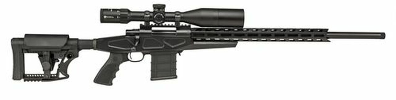 Howa APC 6mm Creedmoor Scope Combo, 24″ #6 Threaded Barrel, 4-16x50mm Nikko Stirling Scope, Mag Kit, Hogue Grip, LUTH-AR MBA-4 Stock, Black, 10rd