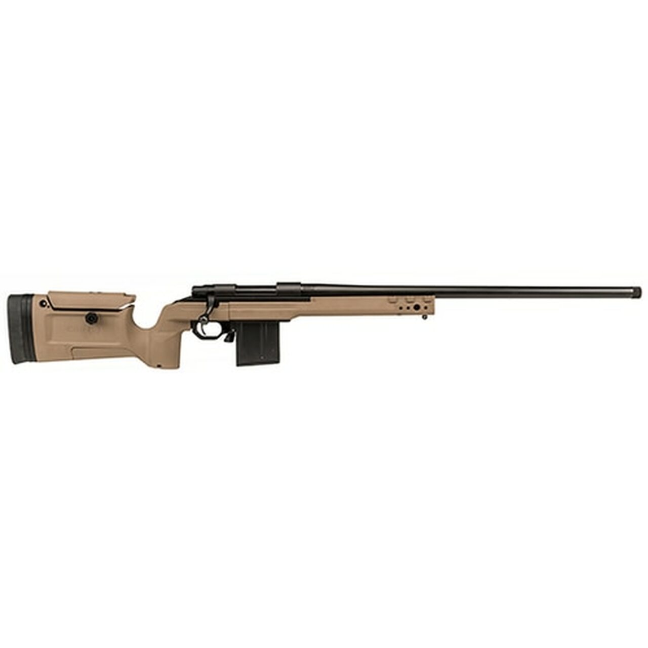 Howa Bravo Rifle 308 Win, KRG Bravo Chassis, AICS MAG 20 #6 Threaded 5/8″X24 1-10″, Flat Dark Earth, 10rd
