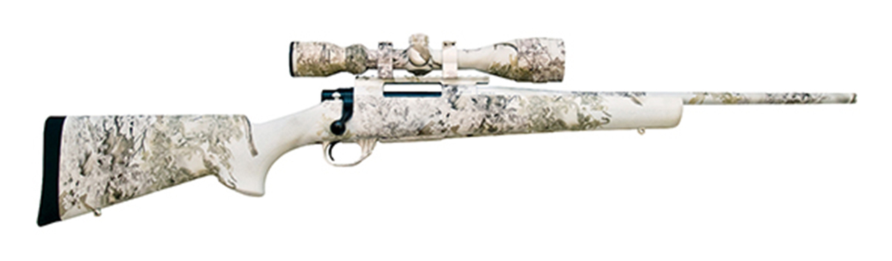 Howa GameKing Package .22-250 Rem, 22″ Barrel, 4-16×44 Nikko Stirling Scope, Snowking Camo