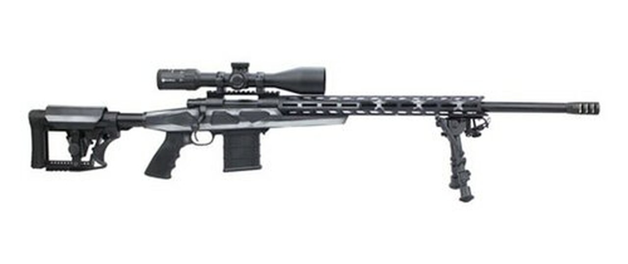 Howa HCRA American Flay Grayscale Chassis Rifle Package, .223, 24″ Barrel, Scope