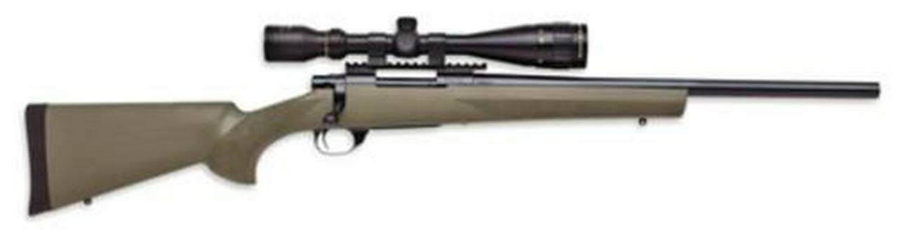 Howa/Hogue GameKing Scope Package .308 Winchester 20″ Heavy Barrel Blue Finish Green Hogue Stock 5rds With NS GameKing 4-16x44AO Riflescope