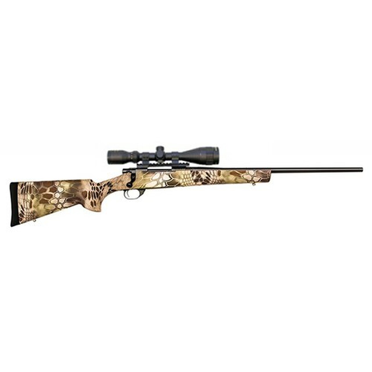 Howa + Hogue Kryptek 30-06Spg 22″ Barrel, Highlander Stock Blued, Scope, 5 rd