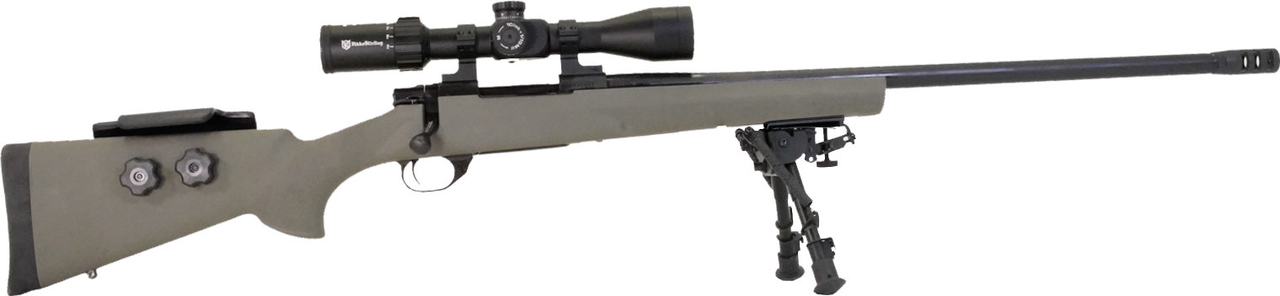 Howa Hogue Long Range Scoped Package 6mm Creedmoor, 26″ Barrel W/Brake, Green Adjustable Stock, 4rd