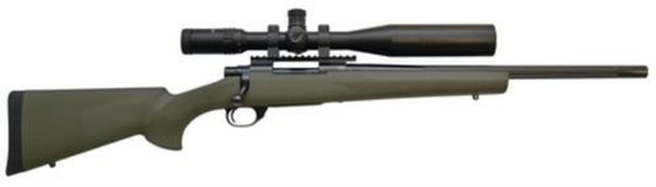 Howa Hogue/TargetMaster Combo .308 20″ Heavy Fluted Barrel Green Hogue Stock 5rds, 4-16x44mm Target Master Scope Illuminated Mil-Dot Reticle and Rings