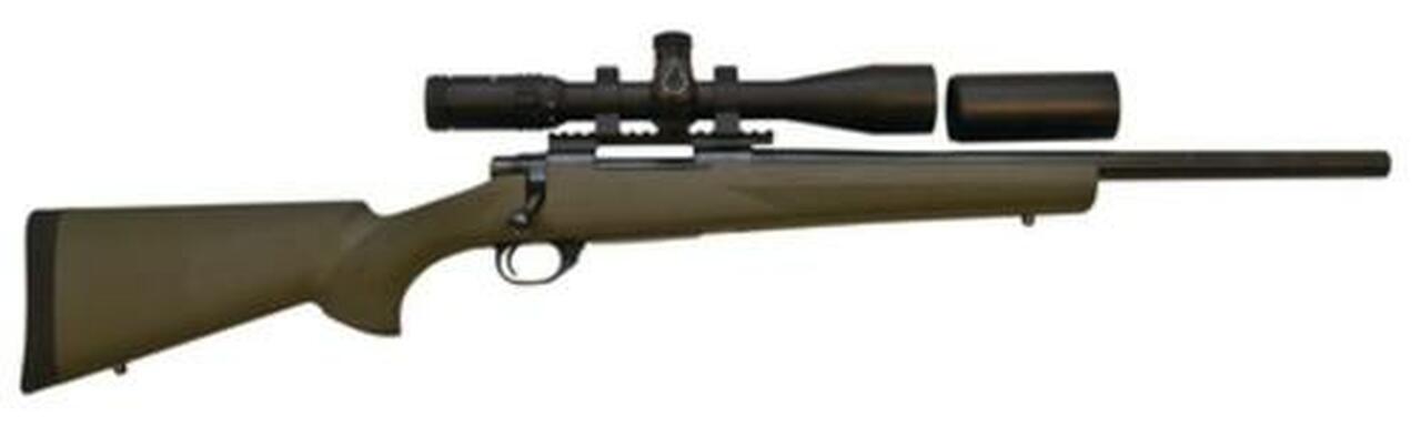 Howa Hogue/TargetMaster Combo .308 Winchester 20″ Heavy Barrel Green Hogue Stock 4-16x44mm Target Master Riflescope Ill Mil-Dot Reticle