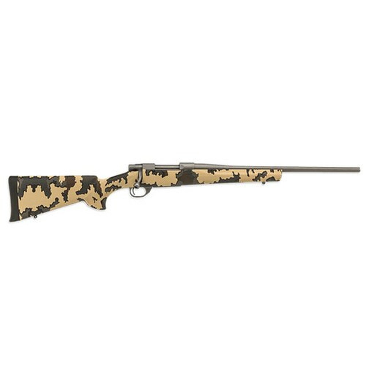 Howa Kuiu Rifle 243 Win, Standard Hogue Stock, Cerakote Barreled Action 22″ #2 1-10, Vias/Gun Metal
