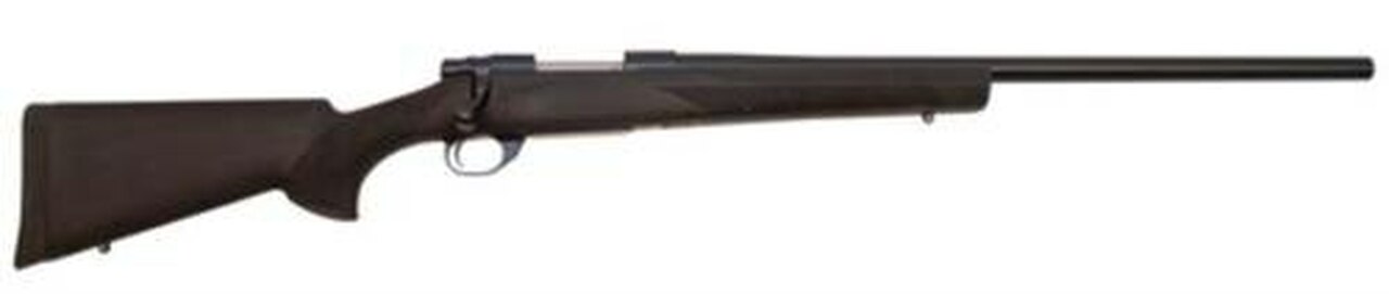 Howa M1500 Compact Varminter .22-250 Remington 20″ Heavy Barrel Blue Finish Black Hogue Stock 5rds