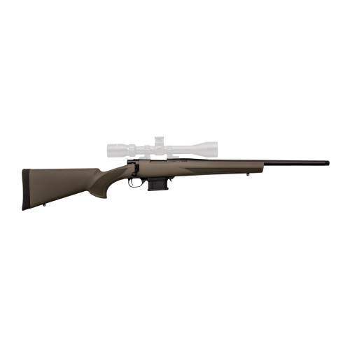 Howa M1500 Mini Action 6mm ARC, 22″ Threaded Barrel, Green Synthetic Black Rec, 5rd