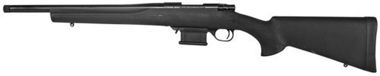 Howa Mini Action .300 Blackout, 16.25″ Threaded Barrel, Fixed HTI Black Stock, 10rd