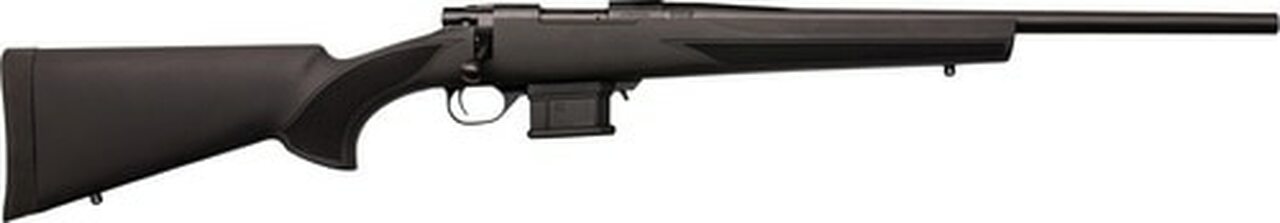 Howa Mini Action Black 450 Bushmaster, 16″ Barrel, Fixed HTI Black Stock