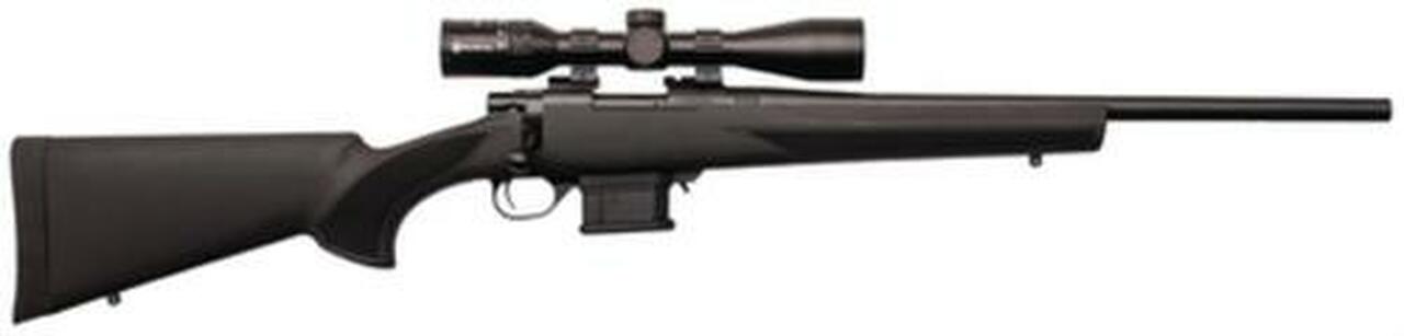 Howa Mini Action/Panamax Package .222 Remington 20″ Heavy Blued Barrel Black Synthetic Stock Nikko Stirling Panamax 3-9x40mm Riflescope 10rd
