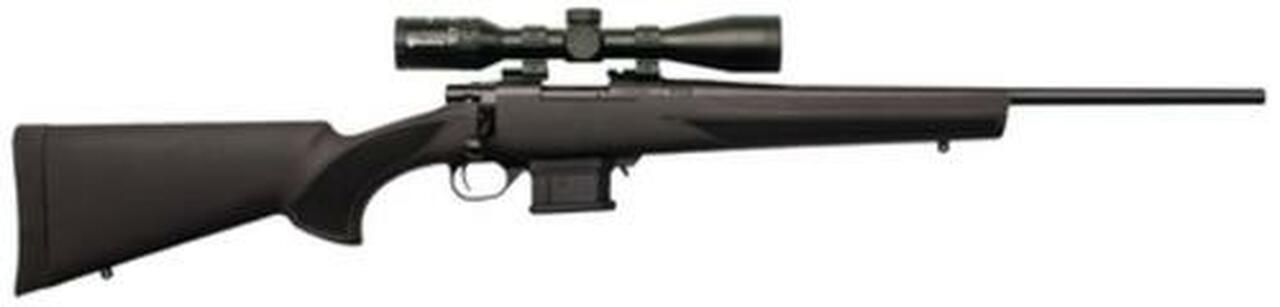 Howa Mini Action/Panamax Package .222 Remington 20″ Lightweight Blued Barrel Black Synthetic Stock Nikko Stirling Panamax 3-9x40mm Riflescope 10rd