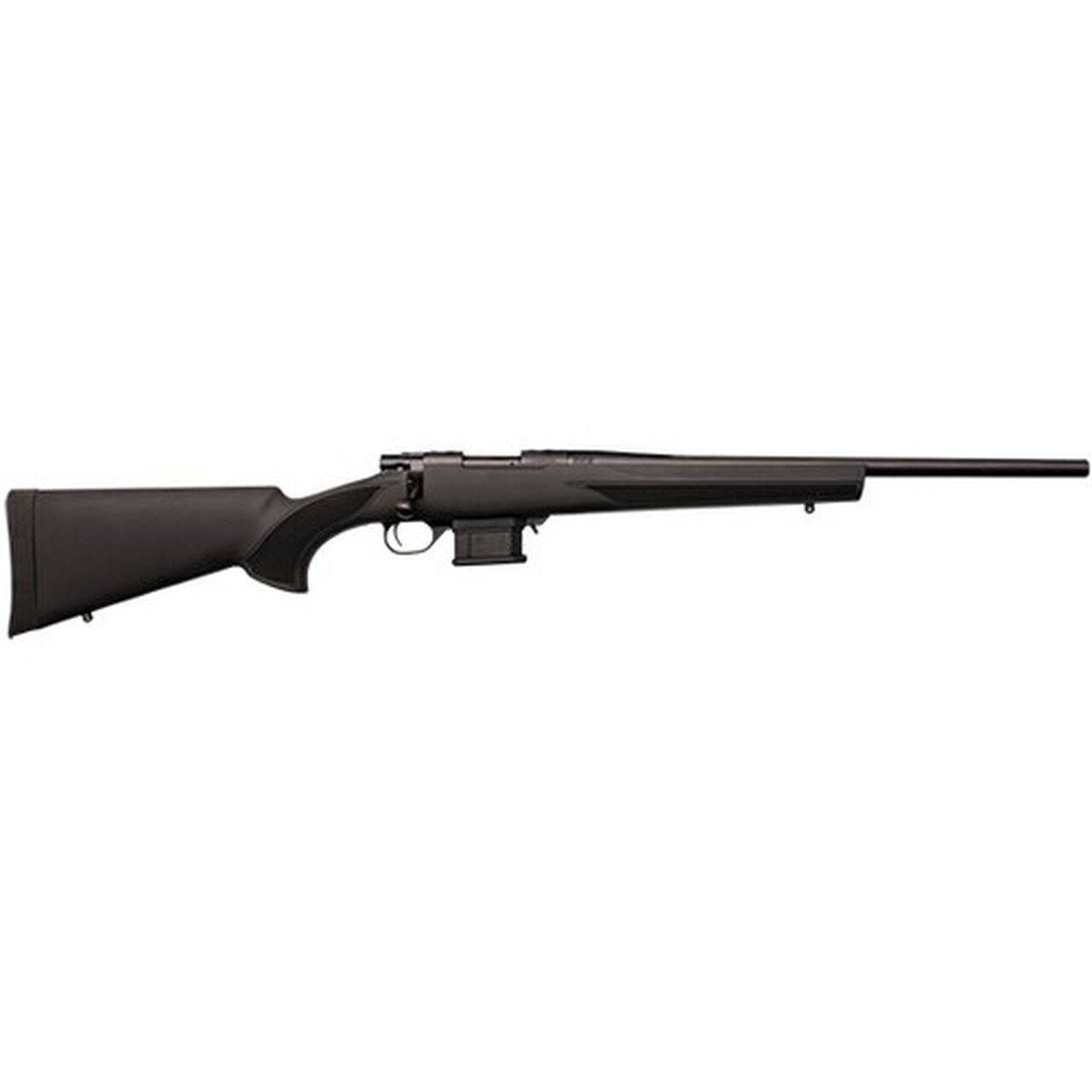 Howa Mini Action Rifle 223 Rem, Heavy Barrel HTI Stock, MAG KIT 20″ #6 Threaded 1/2″X28 1-8″, Black