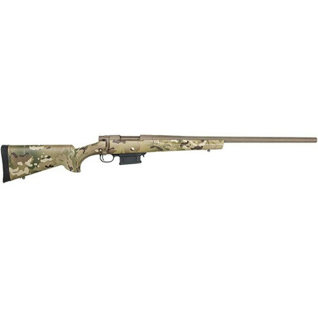 Howa Multicam Cerakote Heavy Barrel 308 Win, Hogue Stock, Cerakote Barreled Action, 20 #6 Threaded 5/8″X24 1-10, Multicam/Flat Dark Earth
