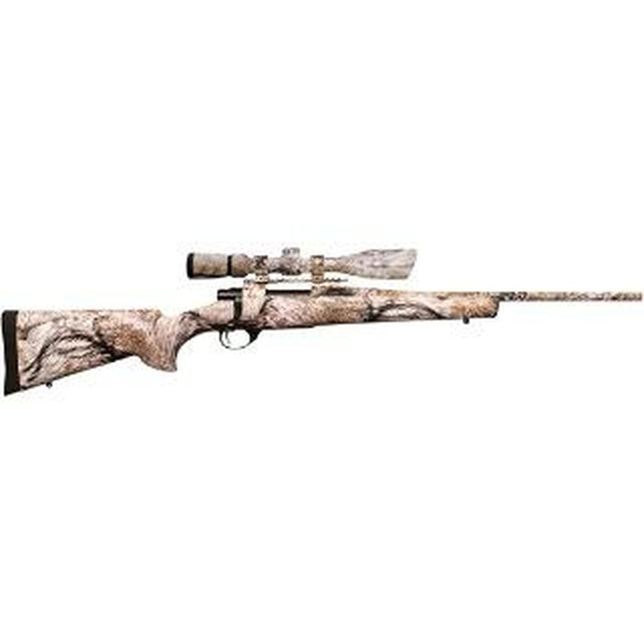 Howa Ranchland Compact Rifle/Scope Package .22-250 Remington 20″ Lightweight Barrel Synthetic Stock Full Coverage YOTE Camouflage Finish 5rd With 2.5-10x42mm Nighteater Riflescope