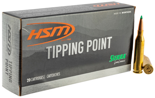 HSM Ammo Tipping Point 243 Win, 95gr, SST, 20Bx/25Cs