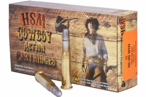 HSM Cowboy Action 30-30 Winchester, 165gr, Hard Lead, 20rd Box