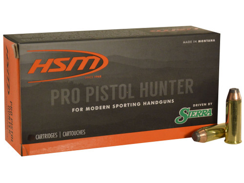 HSM Pro Pistol Hunter 44 Remington Magnum, 300gr, Jacketed Soft Point, 20rd Box
