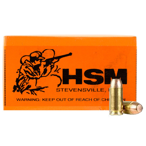 HSM Subsonic 9mm, 147gr, Lead Plated Flat Nose, 50rd Box
