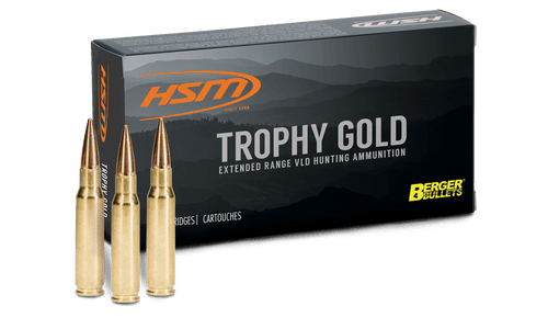 HSM Trophy Gold 264 Win Mag, 140gr, Berger Hunting VLD Match, 20rd Box