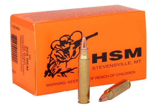 HSM Varmint Hunting 223 Remington, 55gr, Soft Point, 50rd Box