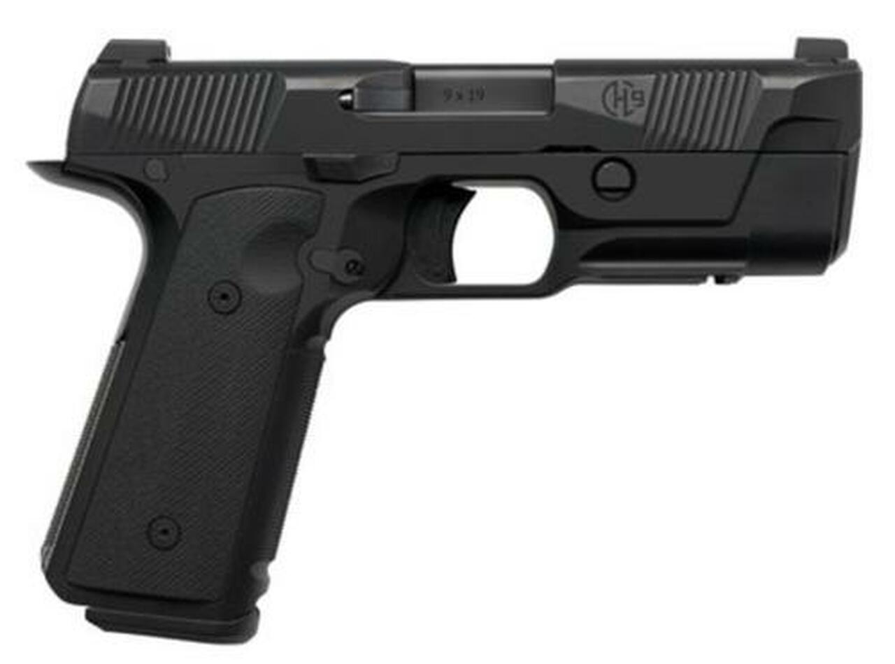 Hudson 1911 H9 Single 9mm 4.28″ Barrel, Black Interchangeable Backstrap Grip Black, 15rd
