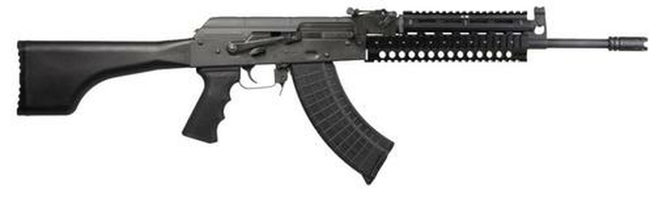 I.O. AK-47 7.62X39 Quad Rail, Black Stock 30 Rd Mag