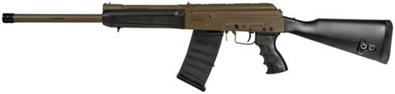 I.O. Kral XP Semi-Auto 12 Ga, 19″ Barrel, Black Synthetic Stock, Flat Dark Earth, 5rd