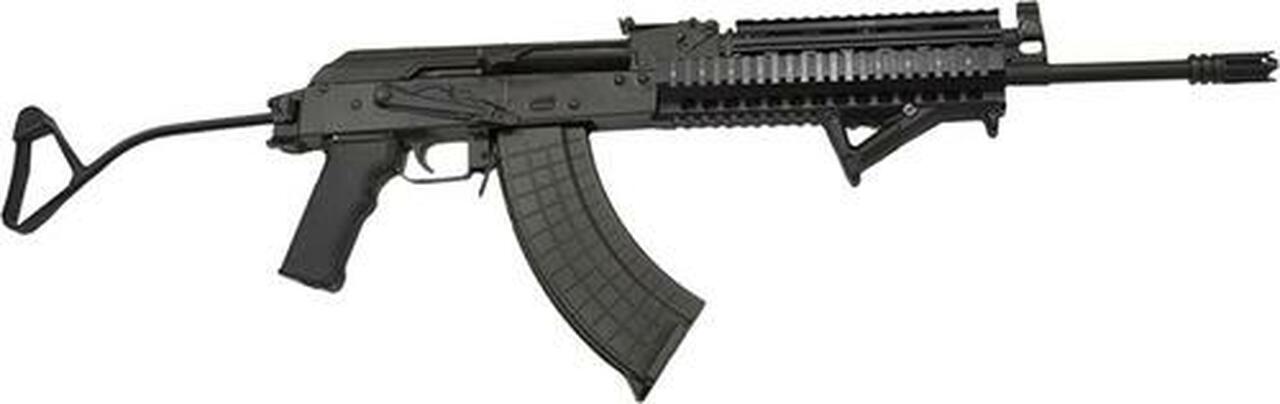 I.O. M214 7.62×39 SA 7.62X39, Quad Rail Black Steel Folding Stock, 30 rd