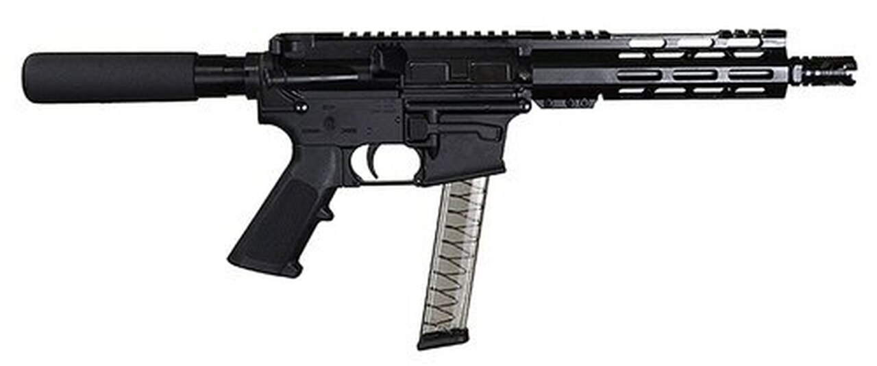 I.O. M215 ML-7, 9mm, 8.5″ Barrel, 30rd, Buffer Tube, Black