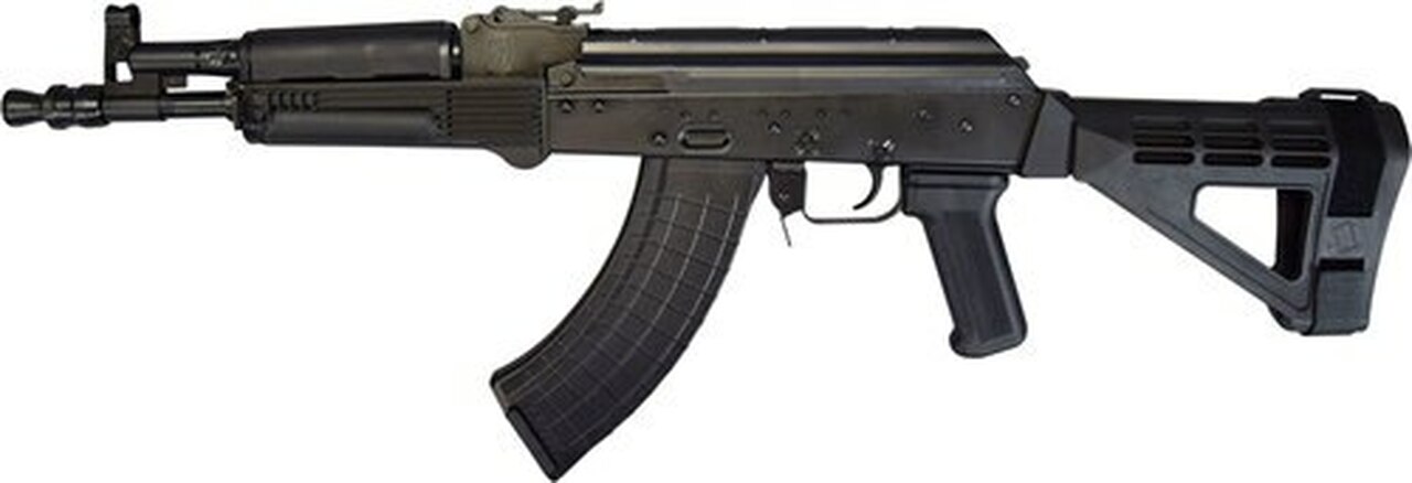 IMG HELLPUP POLISH AK PISTOL 7.62X39MM 12″ Barrel W/Arm Brace 2-30RD MAGS