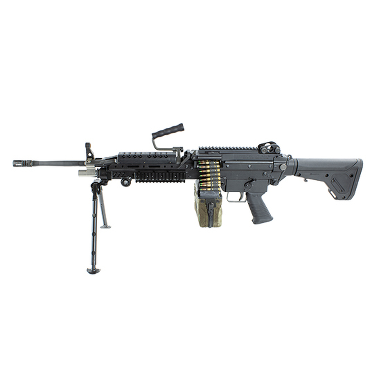 Infantry Defense Systems Multimax SAW 5.56 Belt Fed, Closed Bolt, Semi Auto 16″ Barrel, Ships In Trunk Case