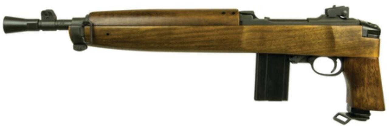 Inland M1 Advisor Pistol .30 Carbine 12″ Threaded Barrel Peep Aperture Sight Walnut Stock 15rd Mag