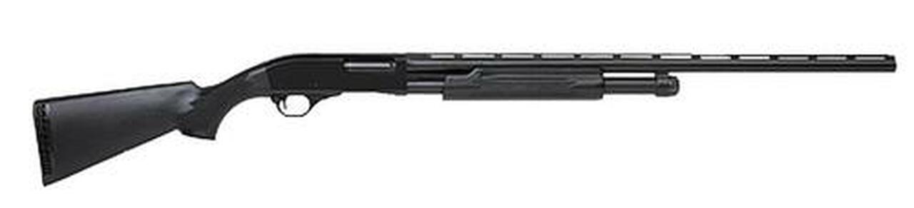 Interstate Arms Pump 12 ga 28″ Mod Choke, Black Synthetic Stock Black, 5 rd