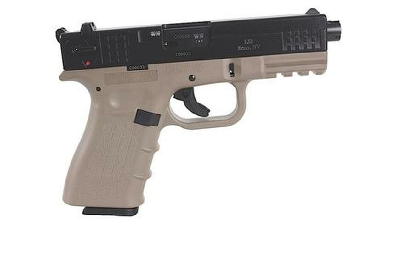 ISSC M22 Threaded 22LR 4.375″ Threaded Barrel, 10+1 Desert Tan Poly Frame/Black Slide