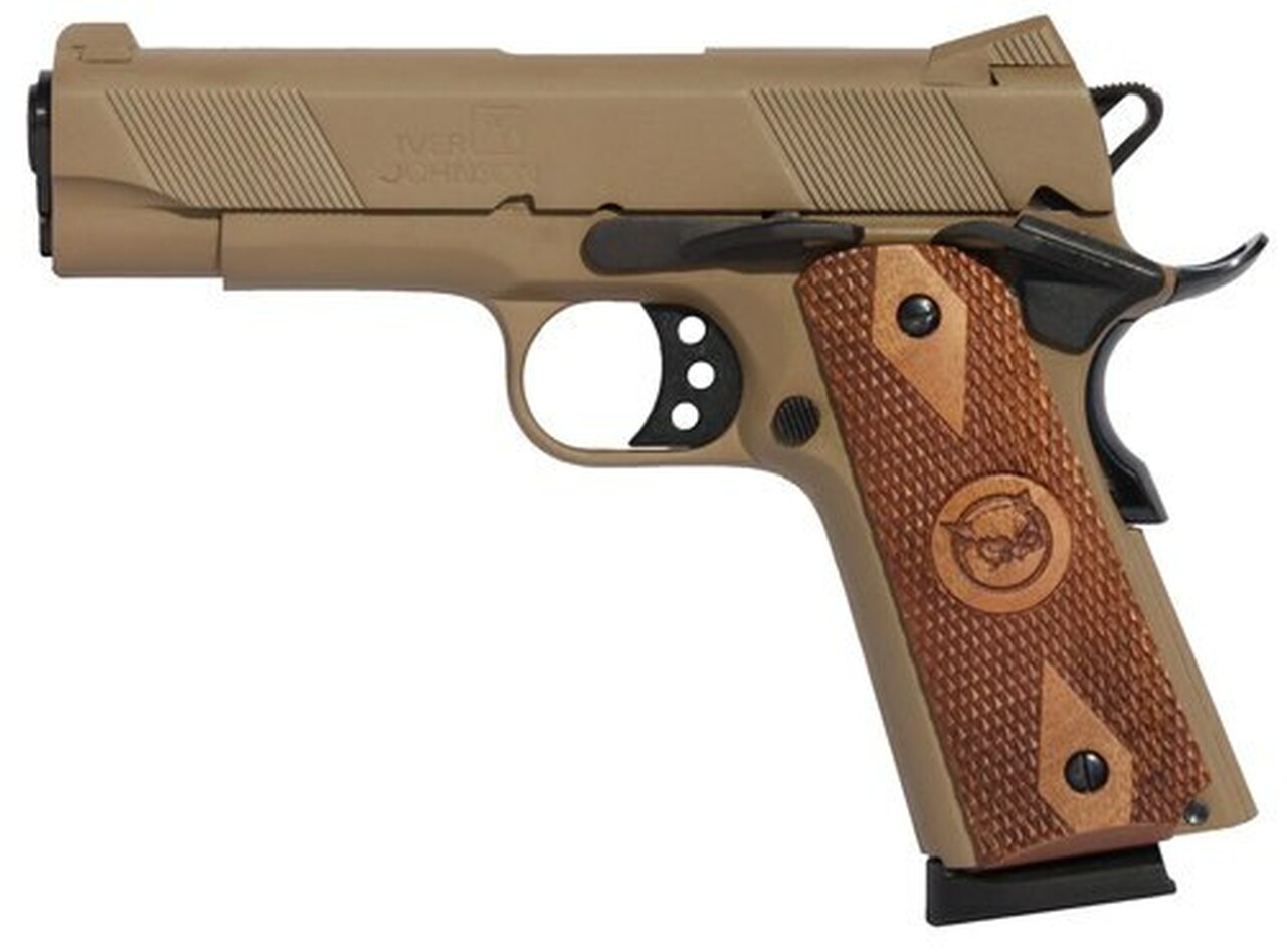 Iver Johnson 1911 Hawk Commander, .45 ACP, 4.25″, 8rd, Coyote