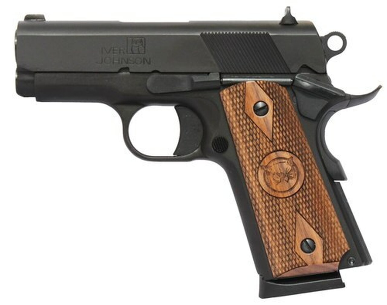 Iver Johnson 1911 Thrasher Office, .45 ACP, 3.1″ Barrel, 7rd, Black