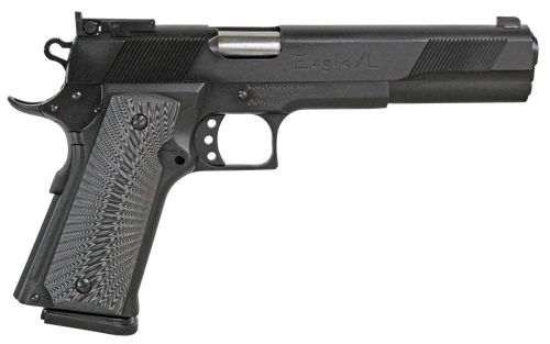 Iver Johnson Eagle XL 45 ACP +P, 6″ Barrel, Black, G10 Grip, 14rd