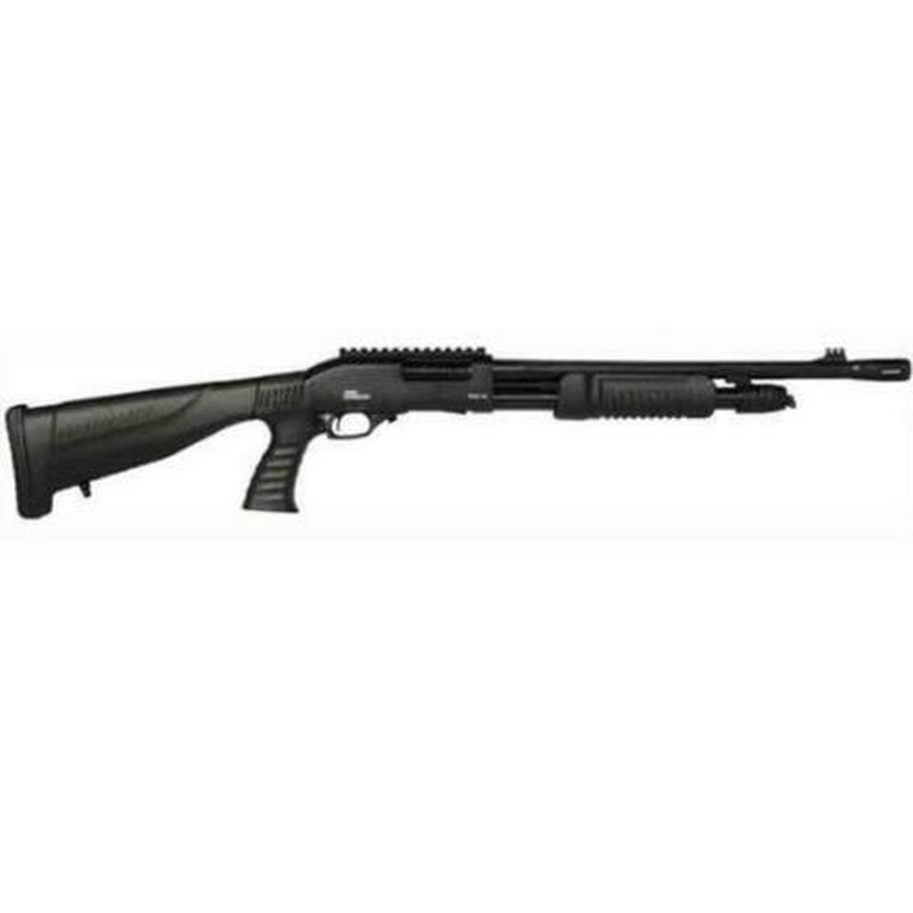 Iver Johnson PAS12 Self-Defense Pump 12 Ga, 18″, 4rd, Polymer Stock, Blued
