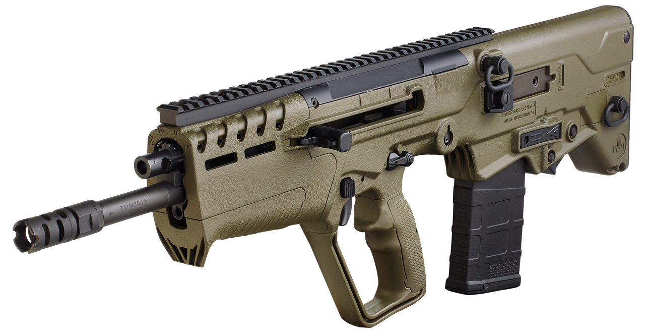 IWI US Tavor 7 308 Win/7.62 NATO 16.50″, Olive DrabGreen Fixed Bullpup Synthetic Stock Black Steel Receiver, 20 rd