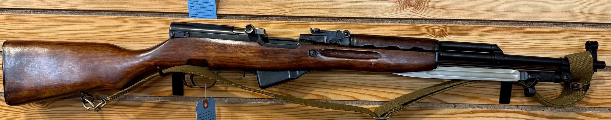 IZHMASH SKS  SEMI AUTO 7.62X39MM   RIFLES  black and wood