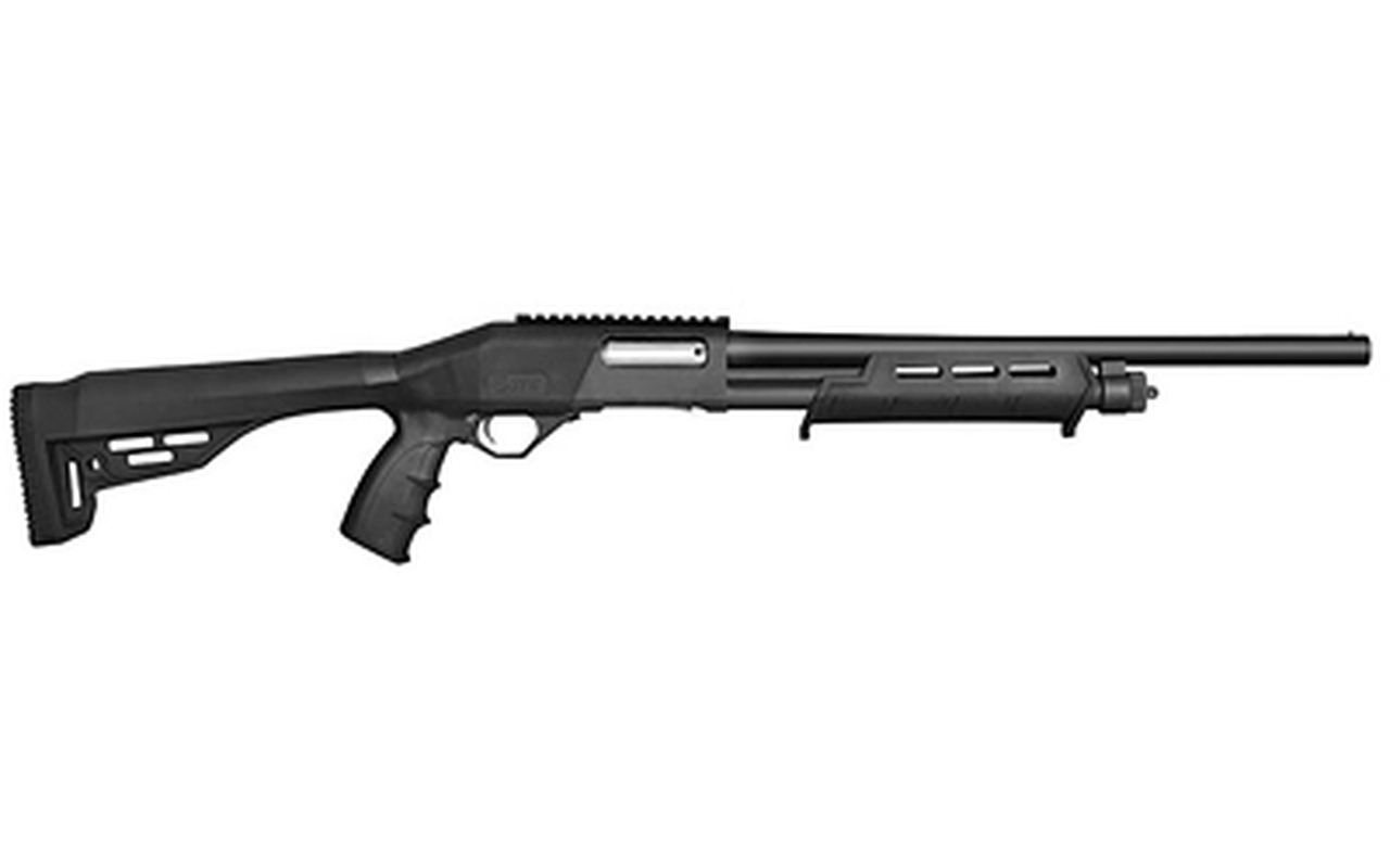 JTS Group XT12PT Pump-Action 12 Ga, 18.5″ Barrel, Polymer, Black, 4rd