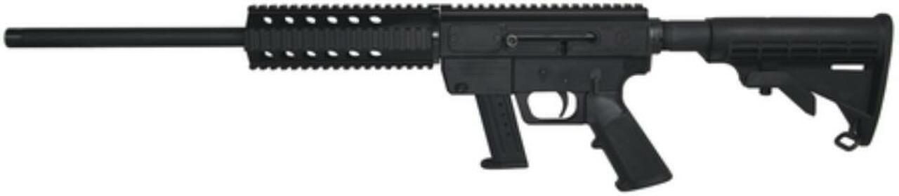 Just Right Carbine 9mm 17″ Threaded Barrel Collapsible M4 Stock Black Finish Quad Rail Forend 17rd Smith & Wesson M&P Magazine