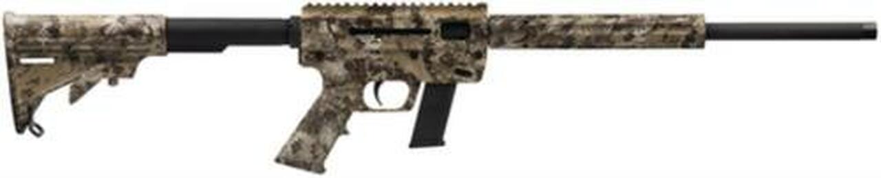 Just Right Carbine, Gen3 Takedown, 9mm, 17″ Threaded Barrel, 17rd Glock Magazine, Kryptek Highlander Camo