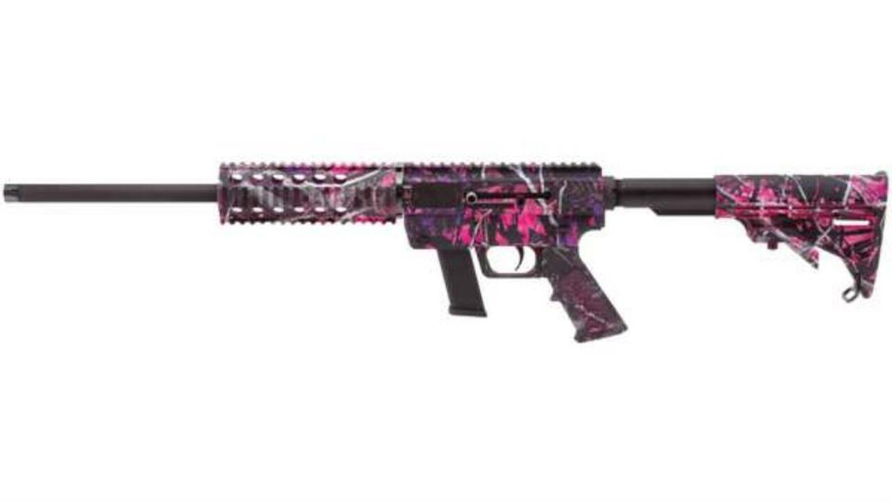 Just Right Carbines Gen3 9mm 17″ Muddy Girl Camo Finish 17rd Glock Compatible Magazine