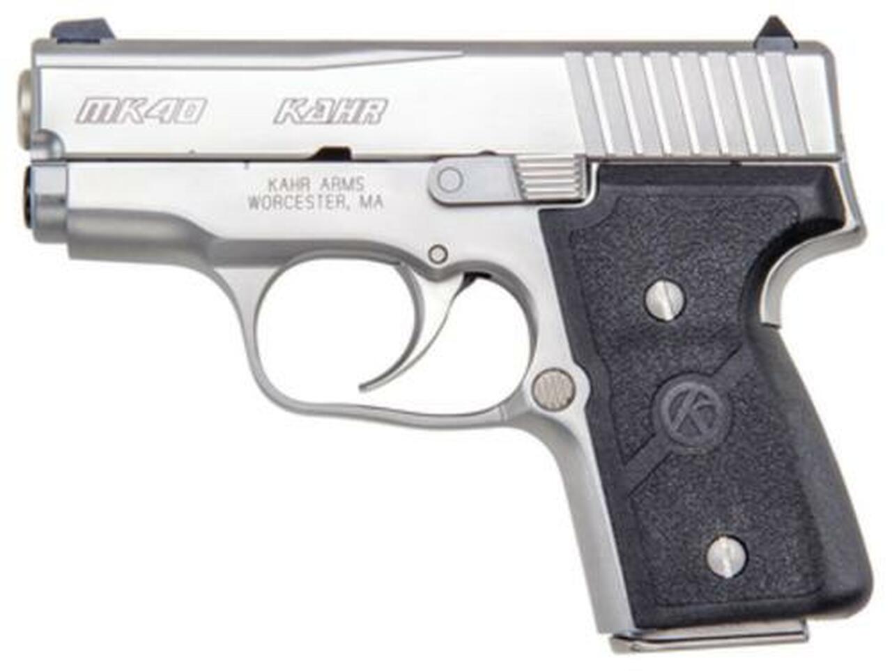 Kahr Arms MK40 Elite DAO 40S&W 3″, /6+1 Textured Nylon Grip SS, 5 rd