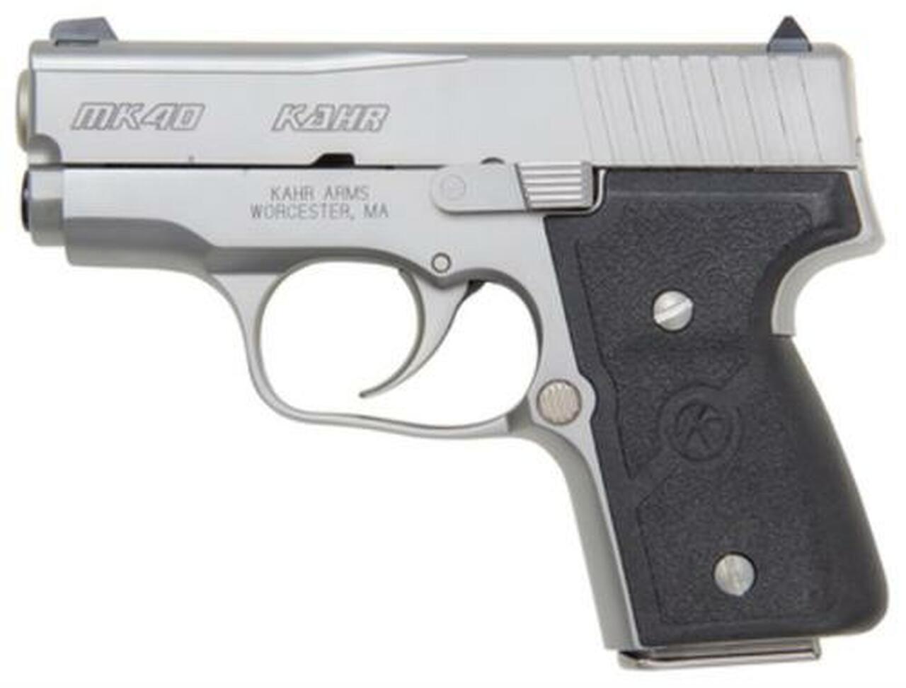Kahr Arms MK40 Standard DAO 40S&W 3″, /6+1 Black Nylon Grip SS, 5 rd