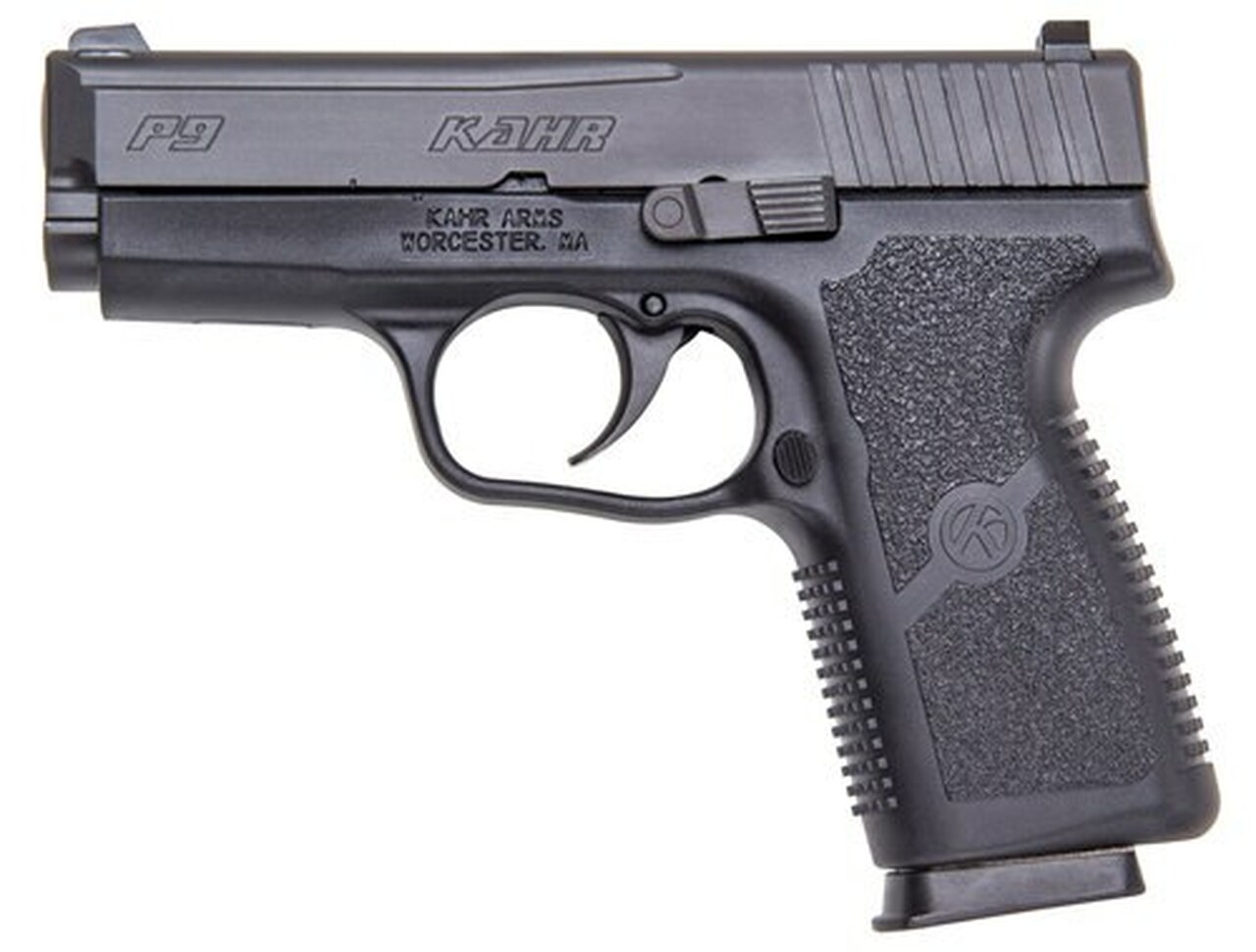Kahr Arms P9 Standard, CA Legal, 9mm, 3.5″ Barrel, 7rd, DAO, Black